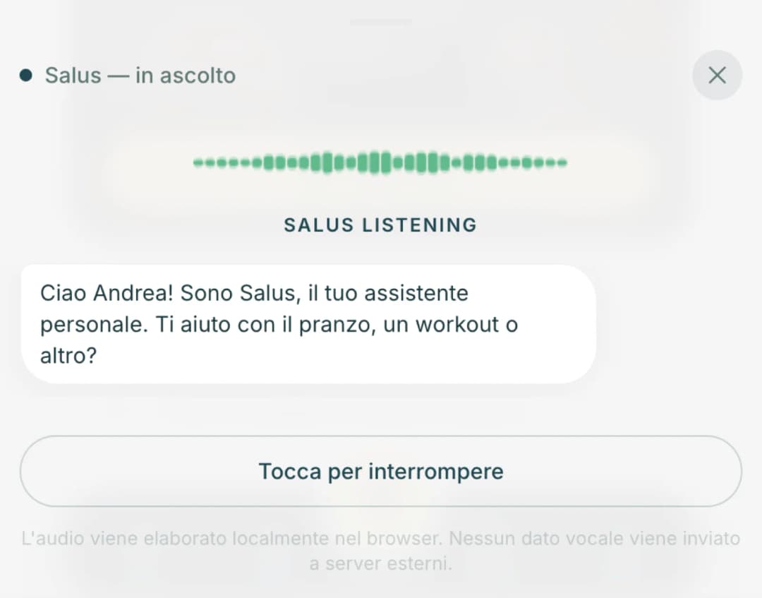 Anteprima della funzione Privacy radicale di Salus