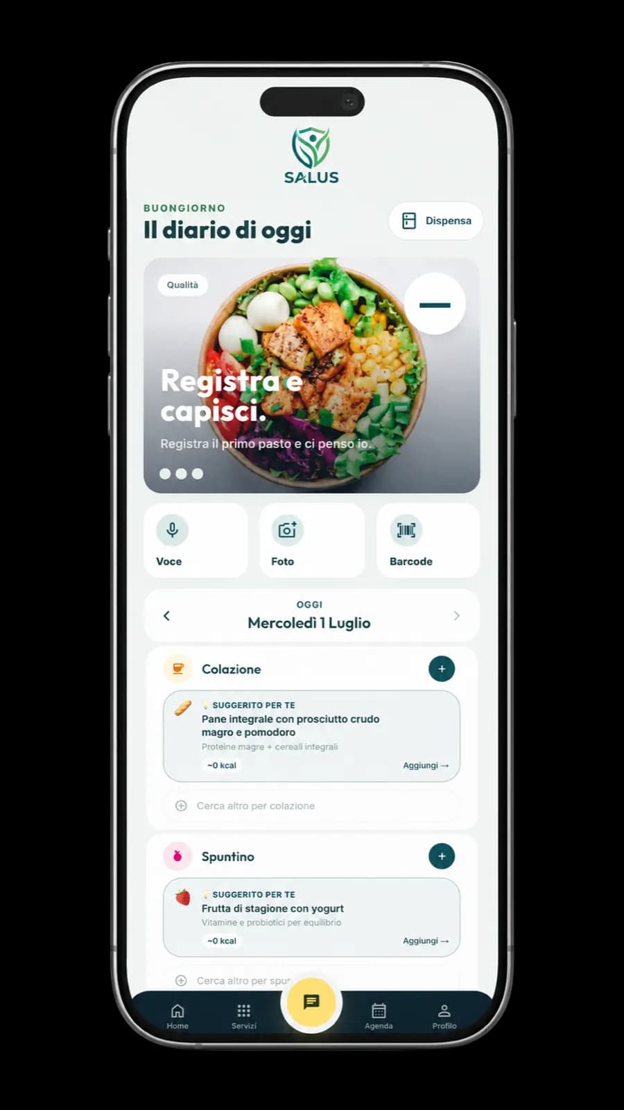 Il diario alimentare di Salus